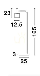 FRESNILLO Luces Exclusivas Golvlampa LE42973 small 3