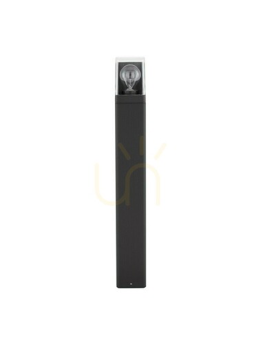 Kontrollera BARCA trädgårdspollare antracit E27 65 cm IP65 Luces Exclusivas LE71498