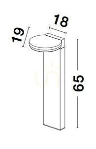 ENCRUCIJADA Belysningsstolpe från Luces Exclusivas LE71566 small 2