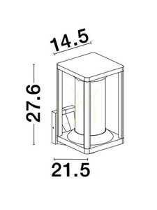 TULANCINGO Luces Exclusivas vägglampa för utomhusbruk LE71579 small 2