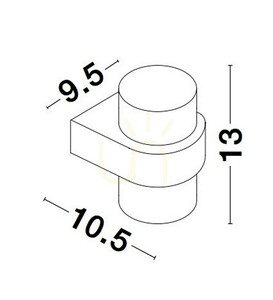 Vägglampa för utomhusbruk HERMOSILLO Luces Exclusivas LE71596. small 2