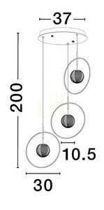 BACATA taklampa från Luces Exclusivas LE43202 small 1