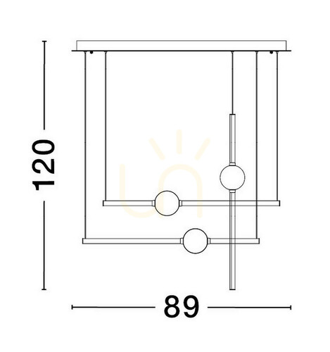 Kontrollera AGIL Luces Exclusivas taklampa LE43218