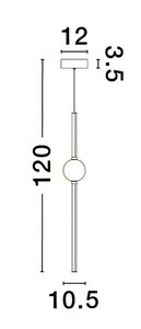 AGIL Luces Exclusivas taklampa LE43220 small 1