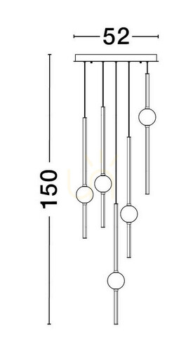Kontrollera AGIL Luces Exclusivas taklampa LE43221