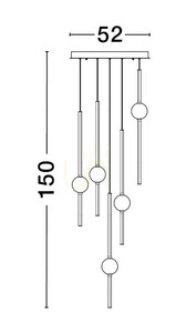 AGIL Luces Exclusivas taklampa LE43221 small 1