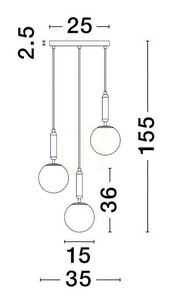 AGRO Luces Exclusivas taklampa LE43223 1 AGRO Luces Exclusivas taklampa LE43223 small 1