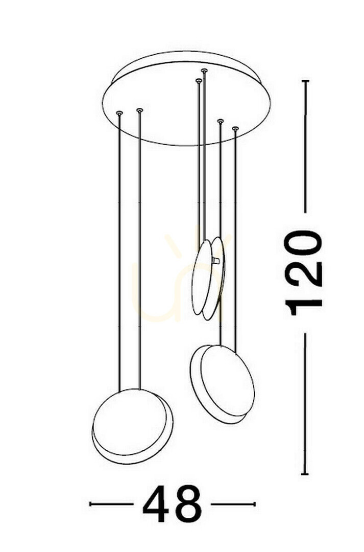 Utsikt BACA Luces Exclusivas taklampa LE43231 BACA Luces Exclusivas taklampa LE43231