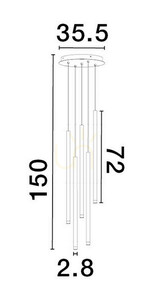 BALA Luces Exclusivas taklampa LE43234 small 2