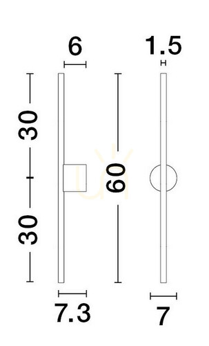 Kontrollera TUNJA vägglampa från Luces Exclusivas LE43240