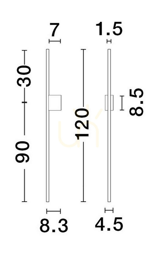 Utsikt TUNJA vägglampa från Luces Exclusivas LE43245 TUNJA vägglampa från Luces Exclusivas LE43245