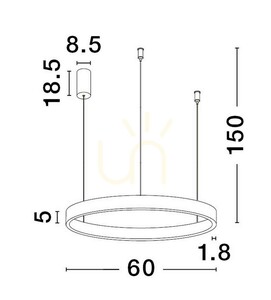 BARI taklampa från Luces Exclusivas LE43249 small 1