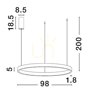 BARI taklampa från Luces Exclusivas LE43257 small 1