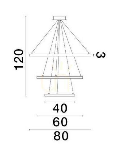 Kontrollera IRUN Luces Exclusivas taklampa LE43301