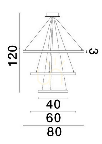 Kontrollera IRUN Luces Exclusivas taklampa LE43304