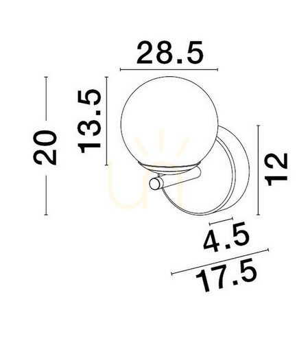 Kontrollera ABALA Luces Exclusivas vägglampa LE43310