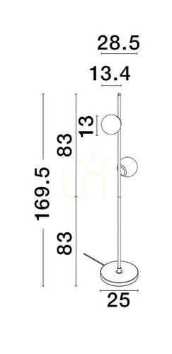 Kontrollera ABALA Luces Exclusivas Golvlampa LE43312