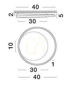 Plafond ACAPA Luces Exclusivas LE43330 small 1