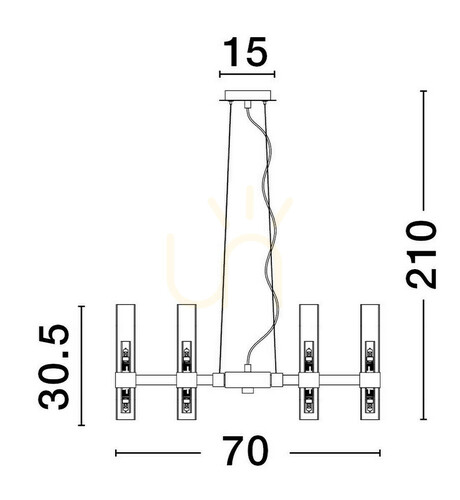 Kontrollera ACUNA Luces Exclusivas taklampa LE43345