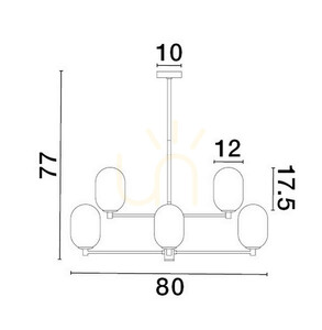 BADESI Luces Exclusivas taklampa LE43350 small 3