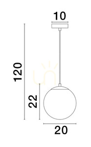 ADELA Luces Exclusivas taklampa LE43363 small 1