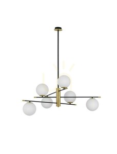 AEREO Luces Exclusivas LE43370 ljuskrona, svart, 6×G9, 100 cm small 0
