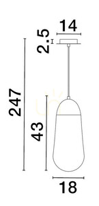 BADEN taklampa från Luces Exclusivas LE43374 small 1