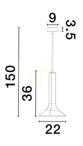 BADOW taklampa från Luces Exclusivas LE43377 small 2