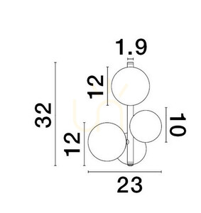 PARLA Luces Exclusivas vägglampa LE43389 small 2