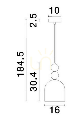 Kontrollera BALAM taklampa från Luces Exclusivas LE43396