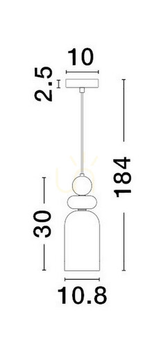 Kontrollera BALAM taklampa från Luces Exclusivas LE43398