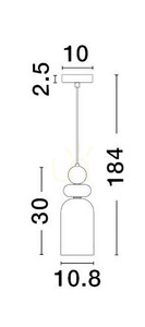 BALAM taklampa från Luces Exclusivas LE43398 small 1