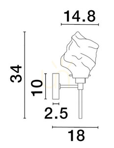 BALUN vägglampa från Luces Exclusivas LE43404 small 2