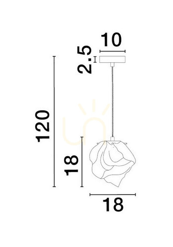 Kontrollera BALUN taklampa från Luces Exclusivas LE43405