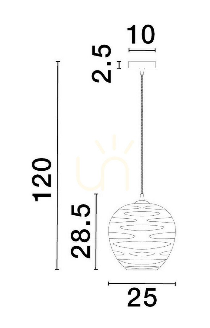 Utsikt BAMBU taklampa från Luces Exclusivas LE43418 BAMBU taklampa från Luces Exclusivas LE43418