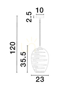 BAMBU taklampa från Luces Exclusivas LE43419 small 1