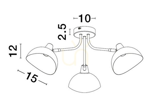 Kontrollera Plafond BANAC Luces Exclusivas LE43423