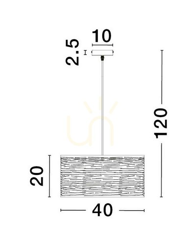 Kontrollera BARRA Luces Exclusivas taklampa LE43436