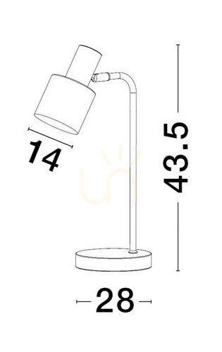 Kontrollera FRESNILLO Luces Exclusivas Bordslampa LE43442