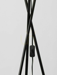 Svart golvlampa Luces Exclusivas ACACIA LE43446, 145 cm, E27 small 2