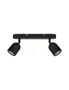 Vägglampa ACALAN Luces Exclusivas svart 2x GU10 LE43449 small 2