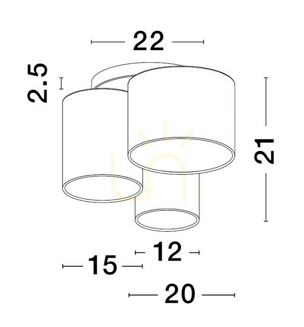Utsikt Plafond ACALCO Luces Exclusivas LE43454 Plafond ACALCO Luces Exclusivas LE43454