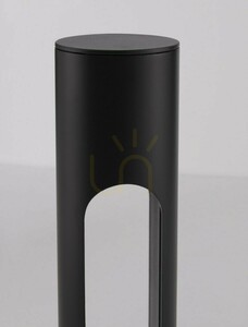 Svart LED-pollare för trädgården Luces Exclusivas ACATLA LE73504, 36 cm, 3000 K small 3