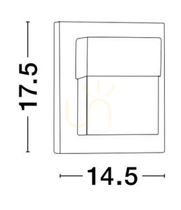 BACUSA Luces Exclusivas vägglampa för utomhusbruk LE73530 small 1