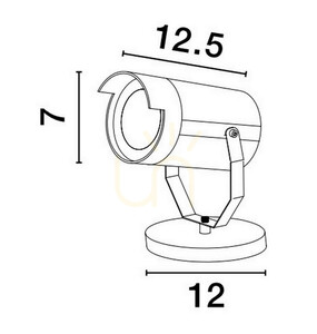 ACUAPA Luces Exclusivas vägglampa för utomhusbruk LE73531 small 3