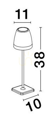 Kontrollera AGUITA stående utomhuslampa från Luces Exclusivas LE73559
