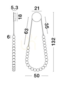 MOCA Luces Exclusivas vägglampa LE43468 small 2