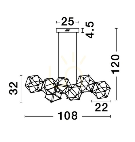 Kontrollera ASIS Luces Exclusivas taklampa LE43477
