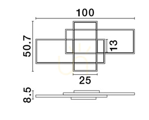 Plafond BALDO Luces Exclusivas LE43527 small 1