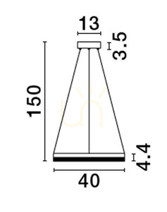 ACACIO taklampa från Luces Exclusivas LE43555 small 1